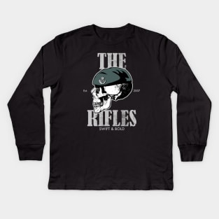 The Rifles (distressed) Kids Long Sleeve T-Shirt